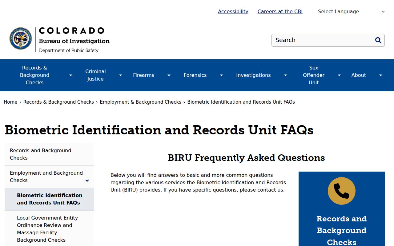 CBI guidance for correcting a Weld County arrest history