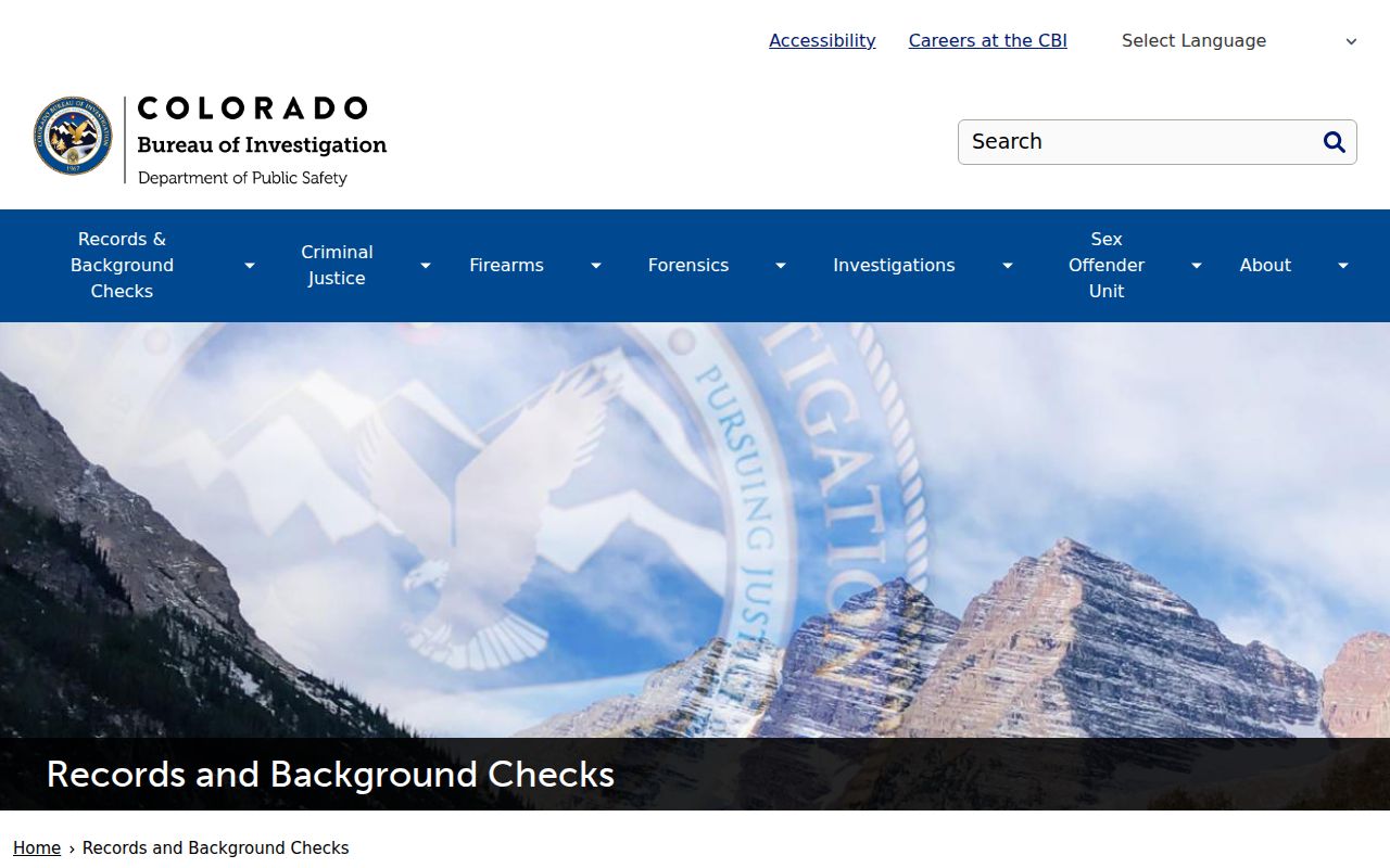 Colorado Bureau of Investigation records and background check options